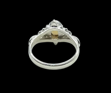 Load image into Gallery viewer, Vintage Bohemian Citrine Ring, Size 8, Sterling Silver, Oval Faceted, November Birthstone, Abundance Gem - GemzAustralia 