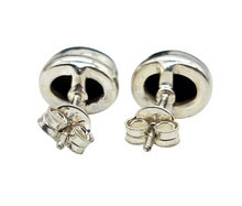 Load image into Gallery viewer, Australian Opal Studs, October Birthstone, Sterling Silver, Blue Green Opal Doublets, Love and Passion Stone, Genuine Gemstones - GemzAustralia 