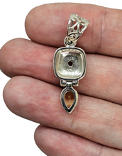 Load image into Gallery viewer, Vintage style Citrine Pendant, Sterling Silver, November Birthstone, Money Stone, Success Stone, Stone of Abundance, 13th Anniversary Gem - GemzAustralia 