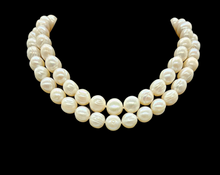 Load image into Gallery viewer, Freshwater Baroque Pearl Necklace, 78cm Long, White Pearl Strand, June Birthstone - GemzAustralia 