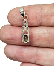 Load image into Gallery viewer, Mystic Topaz Pendant / Charm, Sterling Silver, Oval Shaped, Purple / Green Gemstone, Fire Topaz, Rainbow Topaz, Alaskan Ice