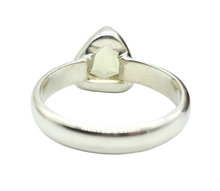 Load image into Gallery viewer, Trillion Faceted Lemon Quartz Ring, 925 Sterling Silver, Size 6, Solitaire Ring, Mental Clarity, Confidence Stone