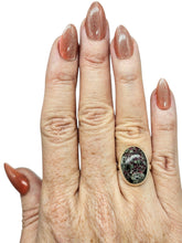 Load image into Gallery viewer, Eudialyte Ring, size 5.75, Sterling Silver, Stone of the Heartland, Balances emotions, Unconditional Love, Water / Earth, Oval Shaped