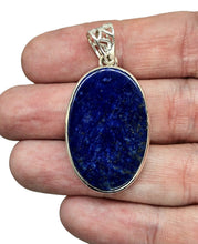 Load image into Gallery viewer, Large Oval Lapis Lazuli Pendant, Sterling Silver, Protection Stone, Truth Stone, Relationships &amp; Love, Royal Blue Gemstone