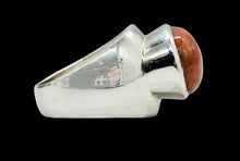 Load image into Gallery viewer, Sponge Coral Ring, Size 7, Oval Shaped, Sterling Silver, Orange Red Coral, Love &amp; Prosperity Stone, Peace Stone, Strength Stone, Natural