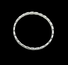 Load image into Gallery viewer, Sculptured Sterling Silver Band Ring, Stacking Ring, Wedding Band, Unisex Design - GemzAustralia 