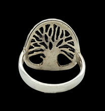 Load image into Gallery viewer, Tree of Life Ring, Size 6.75, Sterling Silver, Represents Personal Growth, Uniqueness, Strength &amp; Beauty, Knowledge, Wisdom