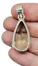 Load image into Gallery viewer, Prasiolite Pendant, Green Amethyst Gemstone, 35 carats, Sterling Silver, Pear Design, Spiritual Stone, Light Green Crystal