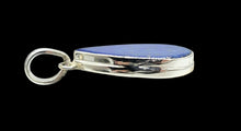 Load image into Gallery viewer, Pear Lapis Lazuli Pendant, Sterling Silver, 20 Carats, 9th Anniversary Stone, Protection, Truth &amp; Love Gem, Royal Blue Gemstone
