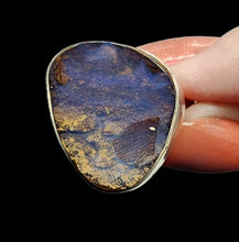 Load image into Gallery viewer, Australian Solid Boulder Opal Ring, Size 7, Sterling Silver, October Birthstone, Precious Stone