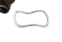 Load image into Gallery viewer, Sweeping Wave Ring, Sterling Silver, Minimalist Design, Stacking Ring, Wedding Band, Unisex Design - GemzAustralia 