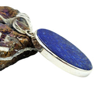 Load image into Gallery viewer, Large Oval Lapis Lazuli Pendant, Sterling Silver, Protection Stone, Truth Stone, Relationships &amp; Love, Royal Blue Gemstone