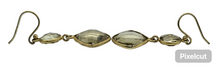 Load image into Gallery viewer, Lemon Quartz Earrings, Gold Plated Sterling Silver, Joy, Confidence, Energy, High Vibrational Stone, Double Drops