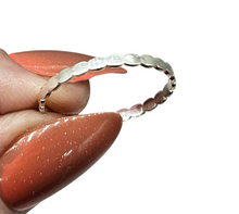 Load image into Gallery viewer, Sculptured Sterling Silver Band Ring, Stacking Ring, Wedding Band, Unisex Design - GemzAustralia 