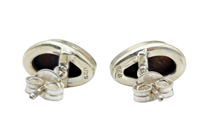 Australian Opal Studs, October Birthstone, Sterling Silver, Blue, Green & Pink Opal, Doublets, Lucky Gemstone - GemzAustralia 