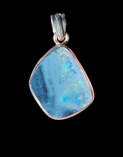 Load image into Gallery viewer, Australian Opal Doublet Pendant, October Birthstone, Blue and Pink Opal, Precious Gemstone, Pure Energy, Lucky Stone - GemzAustralia 