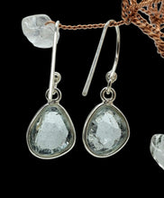 Load image into Gallery viewer, Faceted Aquamarine Earrings, Sterling Silver, March Birthstone, 19th Wedding Anniversary, Genuine