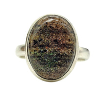 Load image into Gallery viewer, Matrix Opal Ring, Size 8, Sterling Silver, Green, Gold, Orange, Red Colours, October Birthstone, Spontaneity &amp; Love Stone