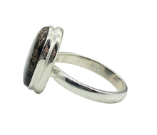Load image into Gallery viewer, Matrix Opal Ring, Size 8, Sterling Silver, Green, Gold, Orange, Red Colours, October Birthstone, Spontaneity &amp; Love Stone