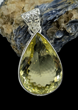 Load image into Gallery viewer, Lemon Quartz Pendant, Sterling Silver, Massive Pear Shaped, 37 carats, Mental Clarity, Confidence Stone, Joy Stone - GemzAustralia 