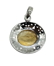 Load image into Gallery viewer, Citrine Pendant, Sterling Silver, 6 carats, Oval Faceted, November Birthstone, Money Stone, Success Stone, Stone of Abundance