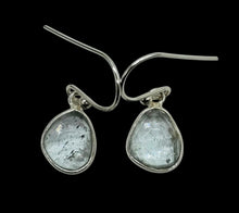 Load image into Gallery viewer, Faceted Aquamarine Earrings, Sterling Silver, March Birthstone, 19th Wedding Anniversary, Genuine
