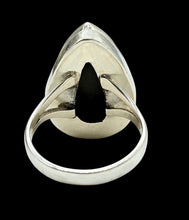 Load image into Gallery viewer, Pyrite in Magnetite Ring, Size 8.5, Sterling Silver, Pear Shaped, Apache Gold Gemstone, Confidence Stone