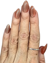 Load image into Gallery viewer, Sculptured Sterling Silver Band Ring, Stacking Ring, Wedding Band, Unisex Design - GemzAustralia 