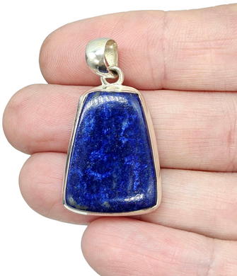 Lapis Lazuli Pendant, Royal Blue Gemstone,  Sterling Silver, Protection Stone, Truth Stone, Relationships & Love Stone