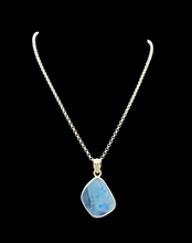 Load image into Gallery viewer, Australian Opal Doublet Pendant, October Birthstone, Blue and Pink Opal, Precious Gemstone, Pure Energy, Lucky Stone - GemzAustralia 
