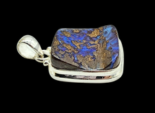 Load image into Gallery viewer, Australian Boulder Opal Pendant, Solid Opal, Australian Opal, Sterling Silver, October Birthstone, Precious Stone, Pure Energy