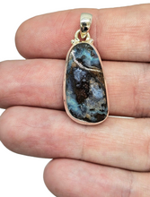 Load image into Gallery viewer, Queensland Boulder Opal Pendant, Solid Opal, Australian Opal, Sterling Silver, October Birthstone, Precious Stone