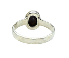 Load image into Gallery viewer, Solid Australian Black Opal Ring, Size 6, Sterling Silver, Oval Shaped, October Birthstone, Aura Gemstone, Psychic Stone, Genuine
