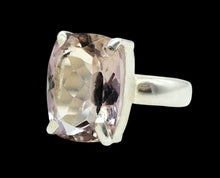 Load image into Gallery viewer, 13 carat Rectangle Ametrine Ring, Size 7, Sterling Silver, mix of Amethyst &amp; Citrine, Trystine Crystal, Bolivianite, Stone of Balance