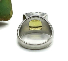 Load image into Gallery viewer, Lemon Quartz Ring, rectangle shaped, Size 7.75, Solid Bezel Setting - GemzAustralia 