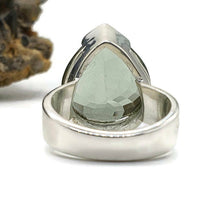 Load image into Gallery viewer, Green Amethyst Ring, size 8.75, sterling silver, Prasiolite ring, NEW - GemzAustralia 