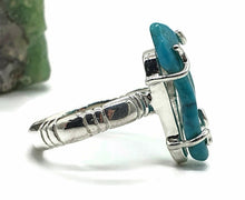 Load image into Gallery viewer, Turquoise Ring, size 6.25, Sterling Silver, Prong Set, Arizona Turquoise, Rough Gemstone - GemzAustralia 