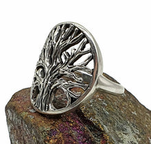 Load image into Gallery viewer, Tree of Life Ring, Size 5.75, Sterling Silver, Represents personal growth - GemzAustralia 