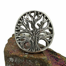 Load image into Gallery viewer, Tree of Life Ring, Size 5.75, Sterling Silver, Represents personal growth - GemzAustralia 