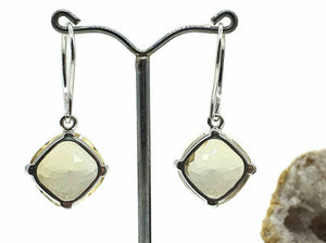 Citrine Earrings, Sterling Silver, 26 carats, November Birthstone - GemzAustralia 