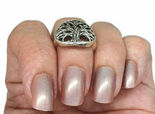 Load image into Gallery viewer, Tree of Life Ring, Size 5.75, Sterling Silver, Represents personal growth - GemzAustralia 
