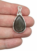 Load image into Gallery viewer, Purple Labradorite Pendant, Sterling Silver, Pear Shaped - GemzAustralia 