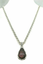 Load image into Gallery viewer, Purple Labradorite Pendant, Sterling Silver, Pear Shaped - GemzAustralia 