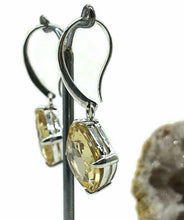 Load image into Gallery viewer, Citrine Earrings, Sterling Silver, 26 carats, November Birthstone - GemzAustralia 