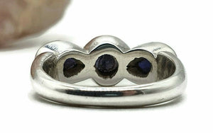 Iolite Ring, Size 7.5, Sterling Silver, Water Sapphire, Blue Violet Gemstone - GemzAustralia 