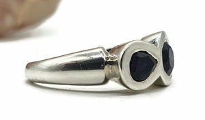 Iolite Ring, Size 7.5, Sterling Silver, Water Sapphire, Blue Violet Gemstone - GemzAustralia 