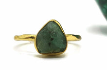 Load image into Gallery viewer, Raw Gemstone Ring, Sterling Silver, 14K gold Electroplated Rough Gemstone - GemzAustralia 