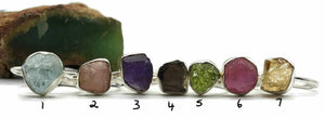 Rough Gemstone Ring, Sterling Silver, Raw Gemstone, Natural Gemstone - GemzAustralia 