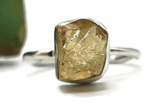 Rough Gemstone Ring, Sterling Silver, Raw Gemstone, Natural Gemstone - GemzAustralia 