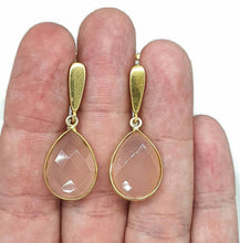 Load image into Gallery viewer, Gorgeous Gemstone Earrings, Pear Shaped, Sterling Silver, Gold Plated - GemzAustralia 